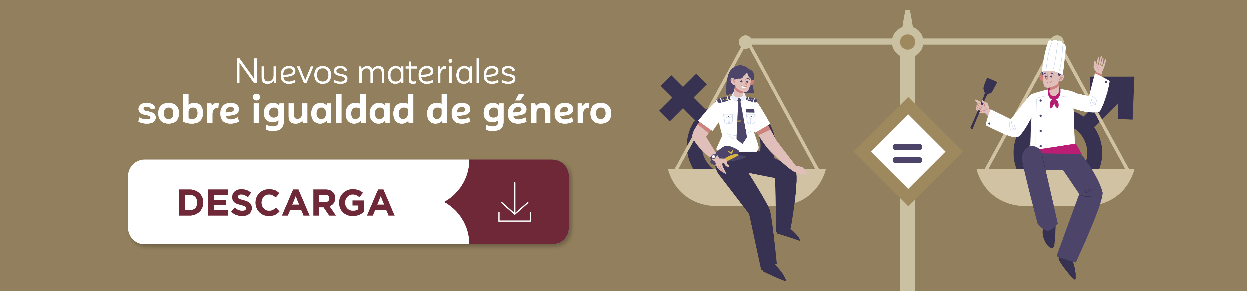 Banner de los nuevos carteles de igualdad de género